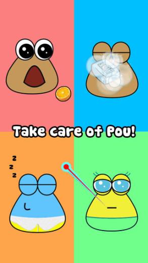 Pou - Let's go Monday! POU is having fun dressing up, who does he remind  you of?